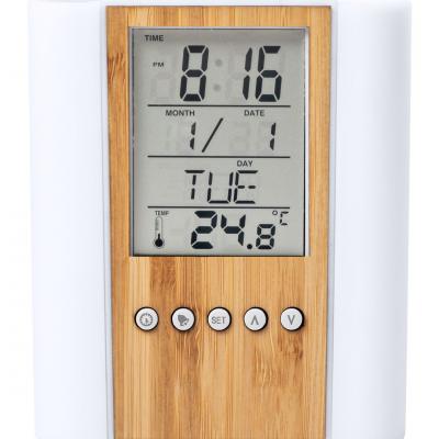 KH-WC117 Pen Holder Wooden Clock  