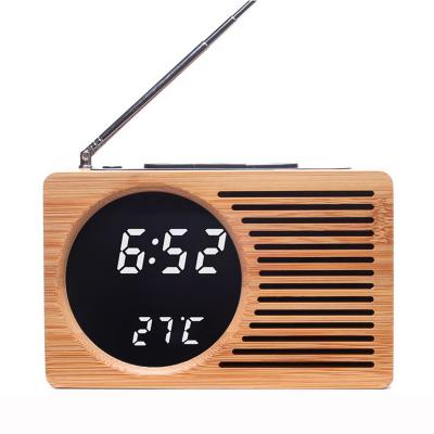 KH-WC013 Radio Bamboo Clock