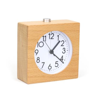 KH-WC046 Wood Silent Desk Clock  