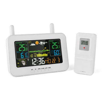 YJ5062 Colorful Weather Station with USB For phone charging - 副本